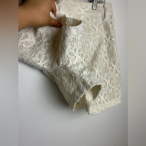 LOFT Cream Lace Shorts plus Size 14 fairy old money nwt - Picture 8 of 13